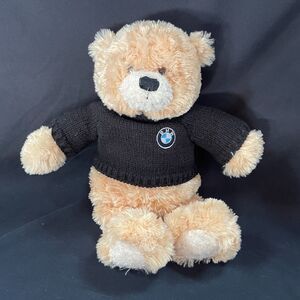 BMW Honey Bear Plush Stuffed Toy by Gund Black Sweater 16”